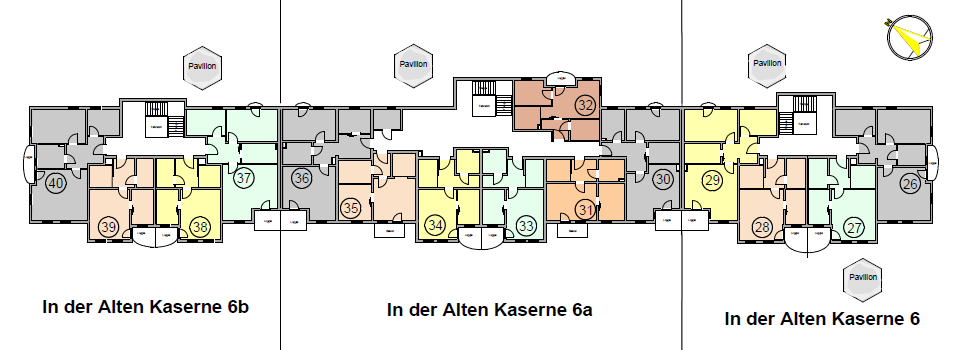 Seniorenwohnanlage Burg - Wohnungen im 2. Obergeschoss